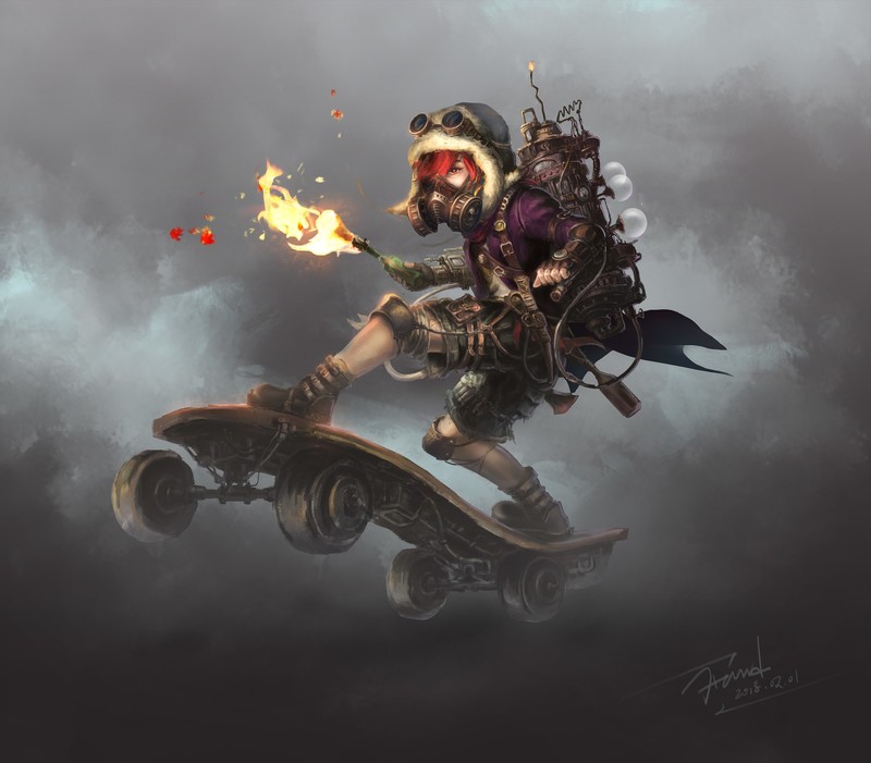 steampunk, digital art, artwork, hd, artstation
