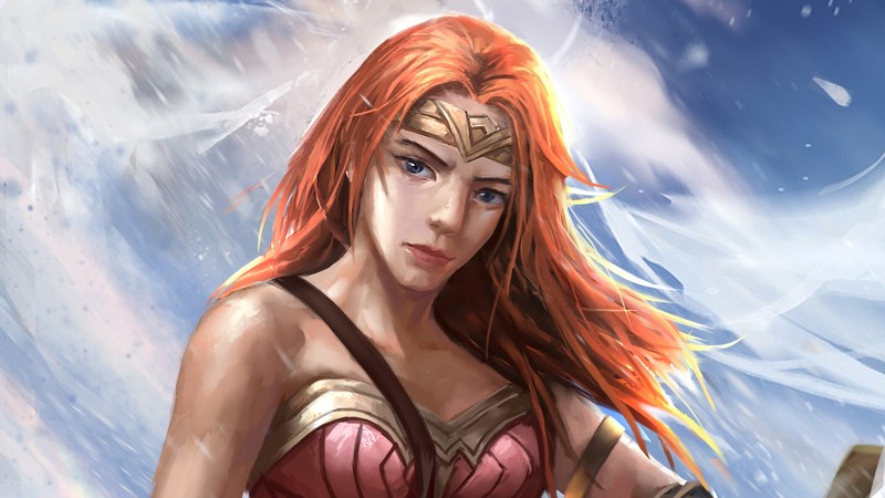 wonder woman, artwork, artist, hd, digital art, artstation