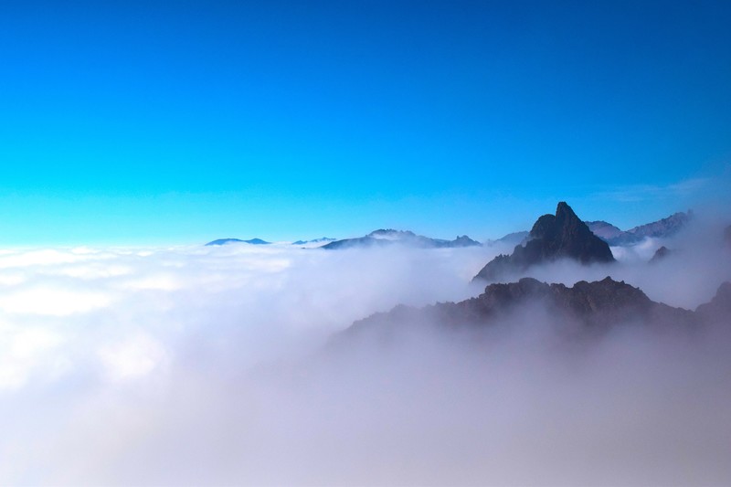 sea of clouds, mountains, nature, hd, 4k, 5k, peak
