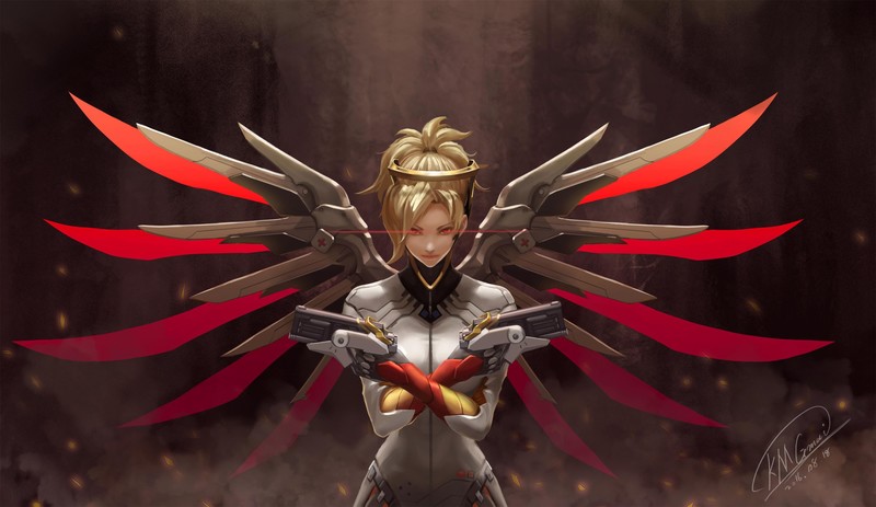mercy overwatch, overwatch, games, hd, 4k, artist, artwork, digital art