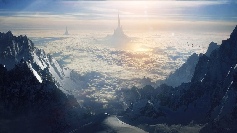 sea of clouds, landscape, dream, mountains, hd, 4k