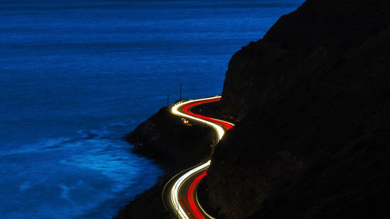 time lapse, road, photography, hd