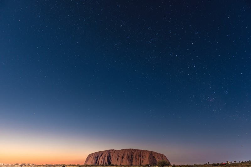 stars, sky, rock, night, nature, hd, 4k, 5k