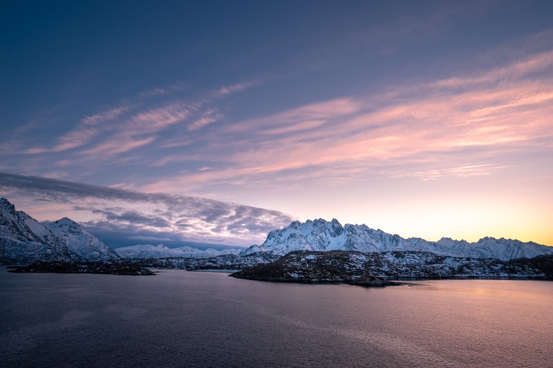 mountains, nature, clouds, sea, hd, 4k, 5k