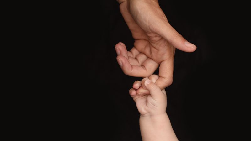 hands, fingers, touch, child, parent, 4k