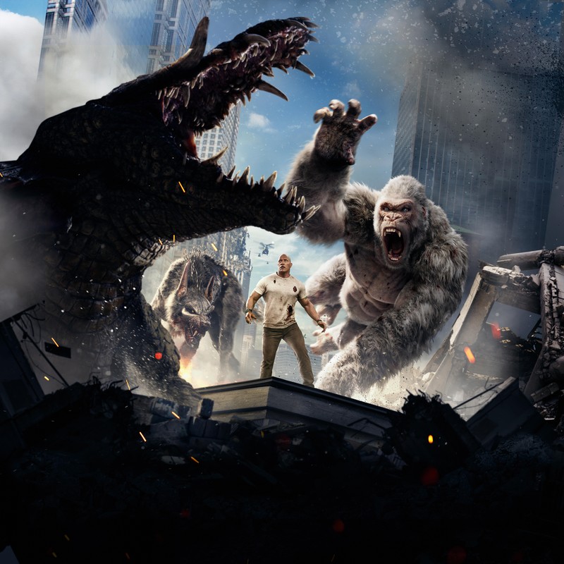 rampage, dwayne johnson, 2018 movies, movies, hd, 4k, 5k, 8k, 10k, 12k