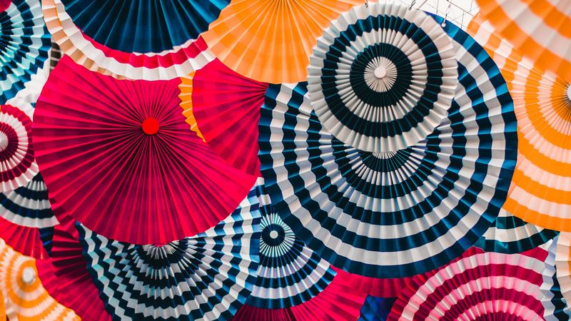 decoration, circles, colorful, bright, 4k