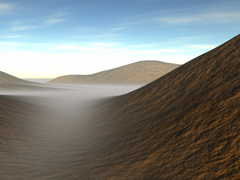 dunes, fog, landscape, 4k, 5k, nature, hd