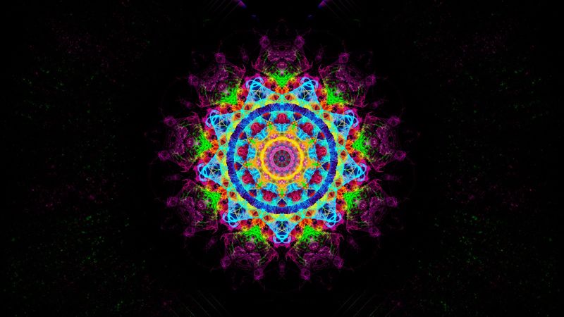 mandala, pattern, ornament, colorful, motley, 4k