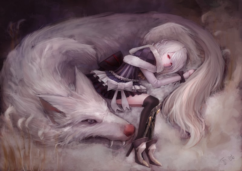 wolf, artist, artwork, digital art, hd, 4k, 5k
