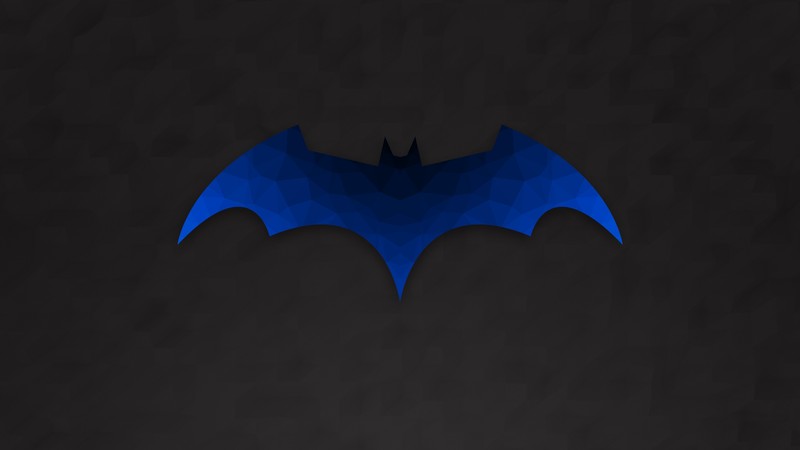 batman, logo, hd, 4k, low poly