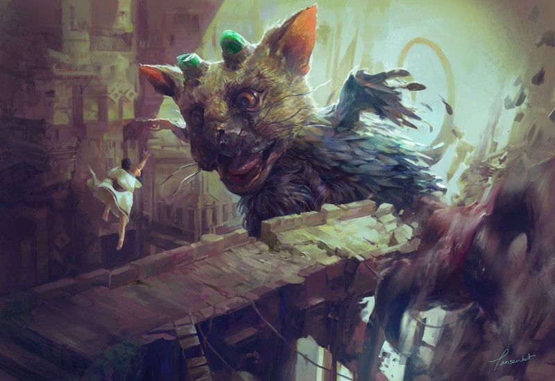 the last guardian, games, hd, artist, artwork, digital art, deviantart