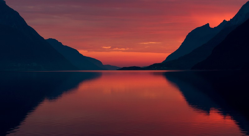 landscape, evening, nature, hd, 4k