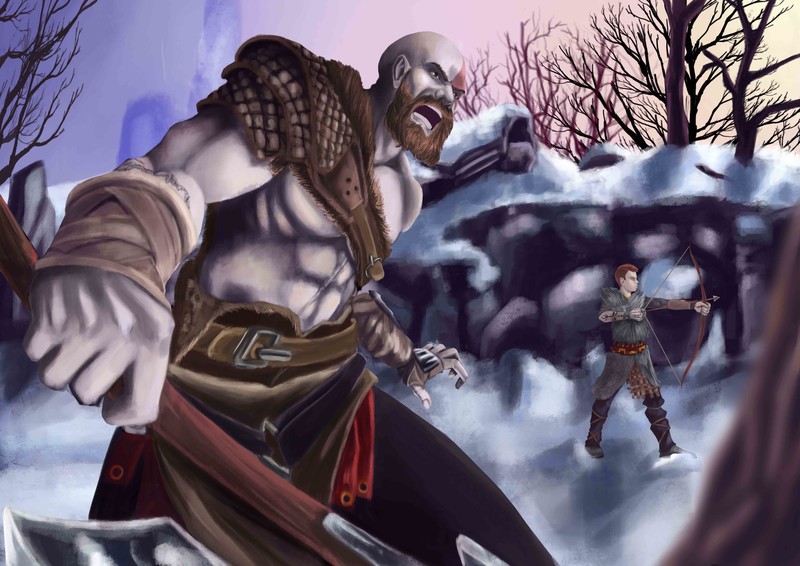 kratos, god of war 4, god of war, 2018 games, games, ps games, hd, 4k, 5k, 8k, artist, artwork, digital art