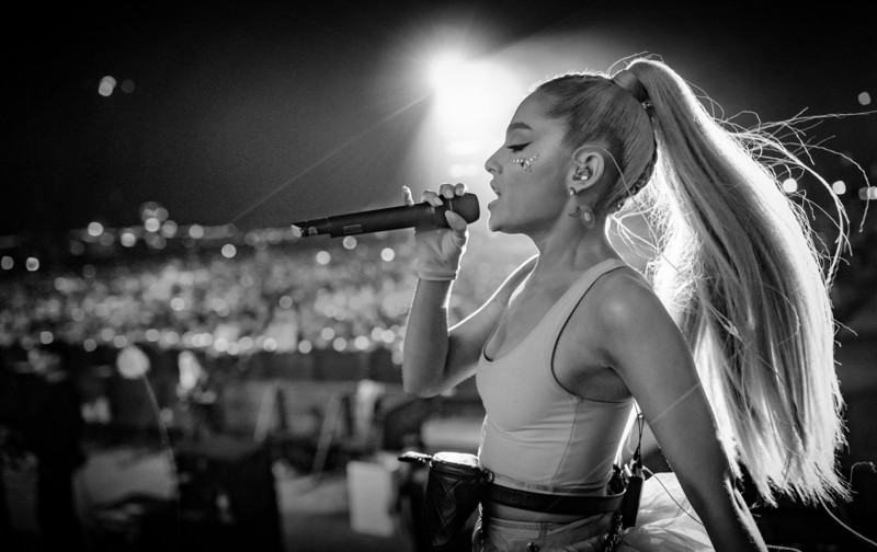 ariana grande, celebrities, music, girls, singer, hd, 4k, 5k, monochrome, black and white