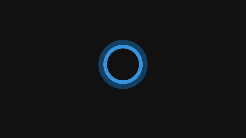 cortana, computer, minimalism, minimalist, logo, hd, 4k, microsoft