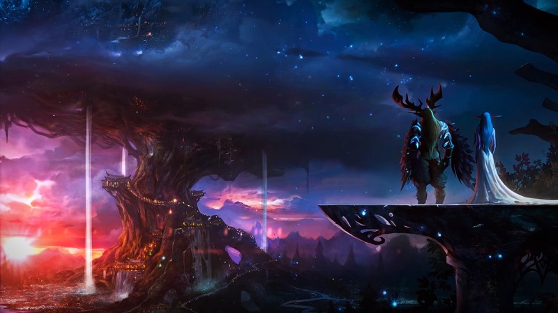 world of warcraft, games, warrior, elf, hd, artist, artwork, digital art, deviantart, knight