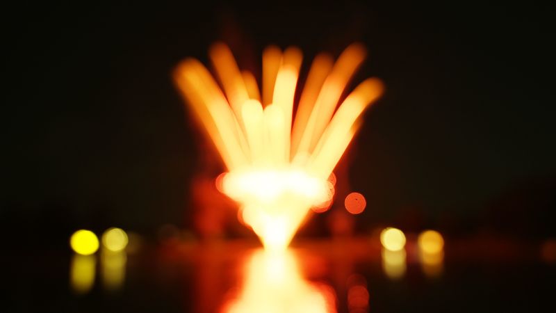 flare, bokeh, blur, lights, fireworks, 4k