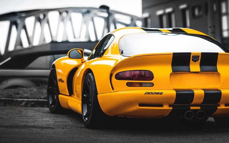 dodge viper, cars, yellow, hd, 4k
