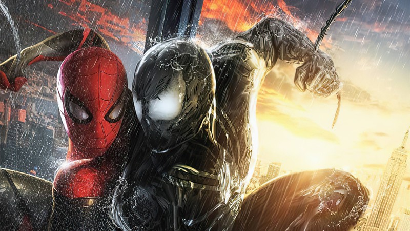 spiderman, venom, superheroes, artwork, artist, hd, 4k