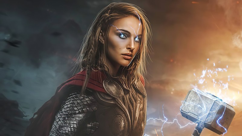 thor love and thunder, thor, movies, 2021 movies, hd, 4k, artwork, natalie portman