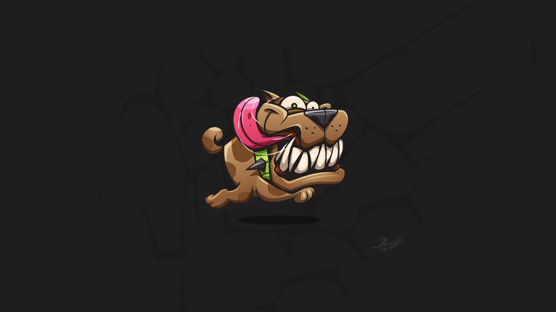 dog, artist, artwork, digital art, hd, 4k, minimalism, minimalist, artstation