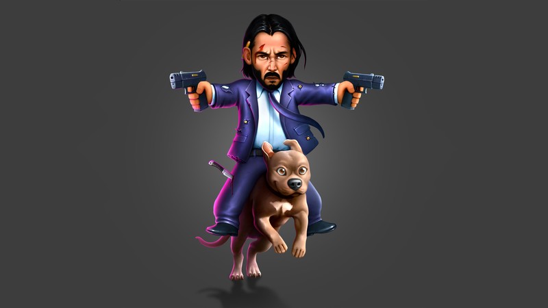john wick, keanu reeves, artwork, movies, artist, hd, 4k, artstation