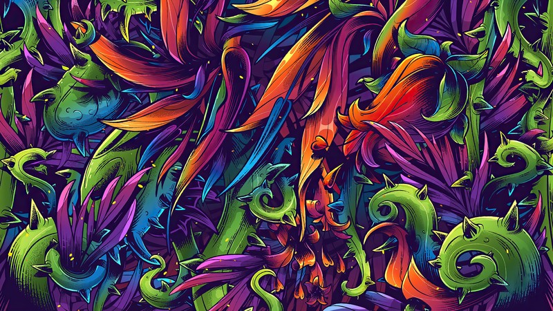flora, texture, abstract, hd, 4k, artstation