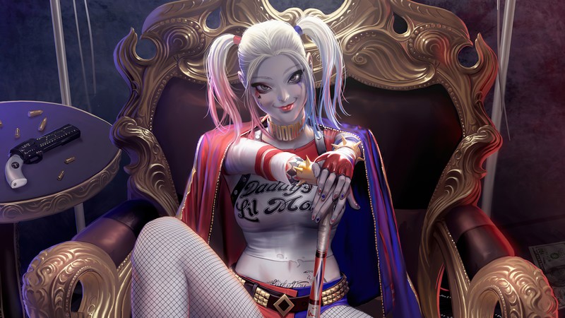 harley quinn, superheroes, artwork, artist, hd, 4k, artstation