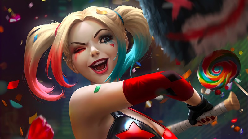 harley quinn, superheroes, artwork, artist, hd, 4k
