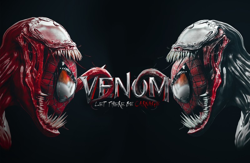 venom let there be carnage, movies, 2021 movies, venom, carnage, hd, tom hardy, behance