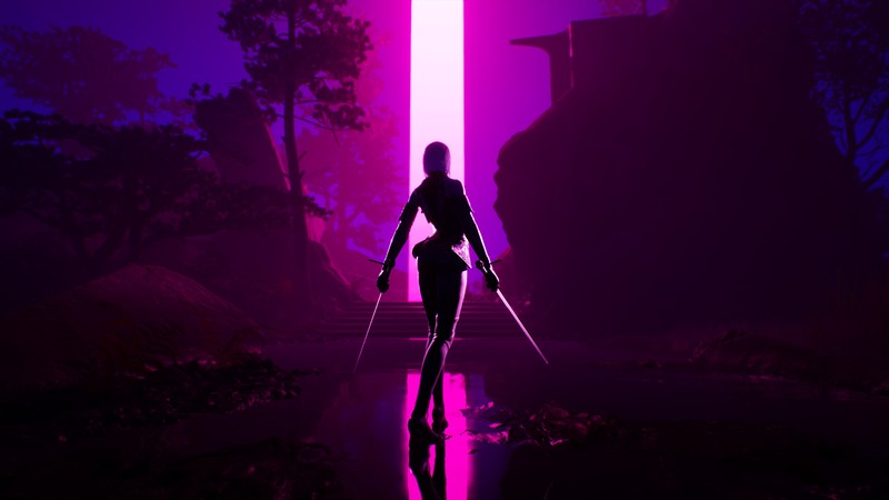 warrior, sword, artist, artwork, digital art, hd, 4k, synthwave, artstation