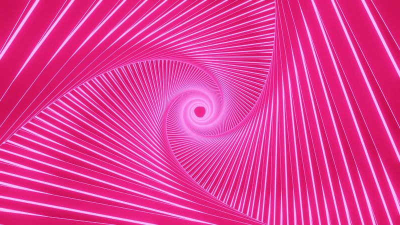 vortex, swirling, pink, glow, bright, 4k