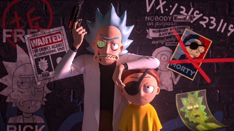 rick and morty season 4, rick and morty, tv shows, hd, 4k, digital art, behance
