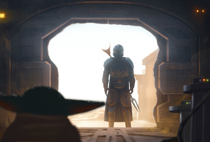 the mandalorian, tv shows, hd, star wars, 4k, artstation, baby yoda