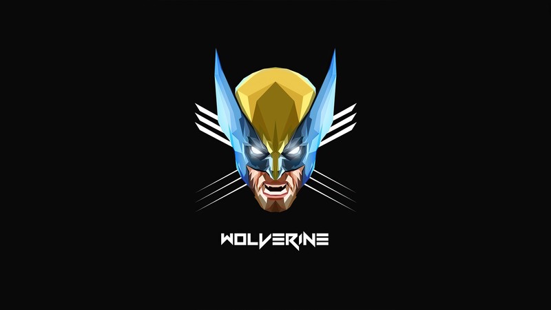 wolverine, minimalism, superheroes, artwork, artist, hd, 4k