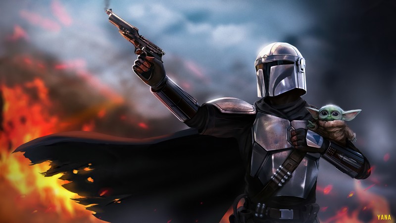 the mandalorian, tv shows, hd, star wars, 4k, artstation, baby yoda