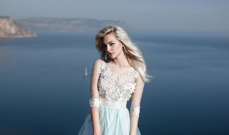 bride, white dress, girls, model, hd, 4k