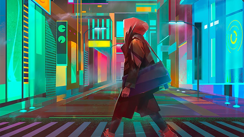 cyberpunk, artist, artwork, digital art, hd, deviantart, neon
