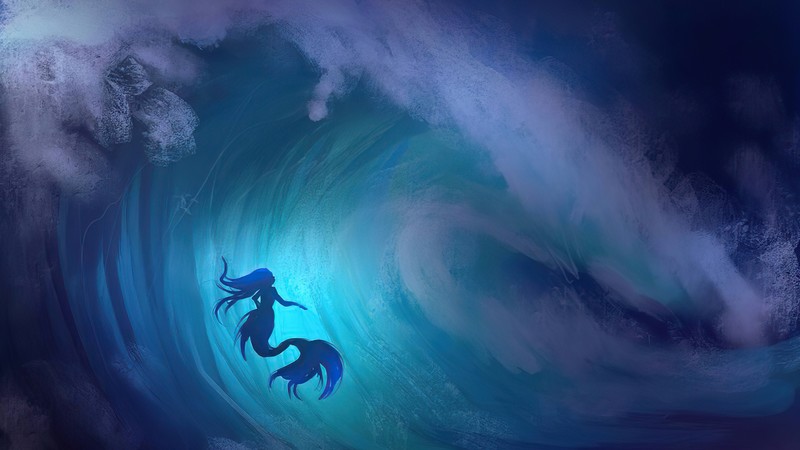 mermaid, artist, artwork, digital art, hd, 4k, deviantart