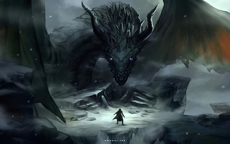 dragon, artist, artwork, digital art, hd, 4k, deviantart