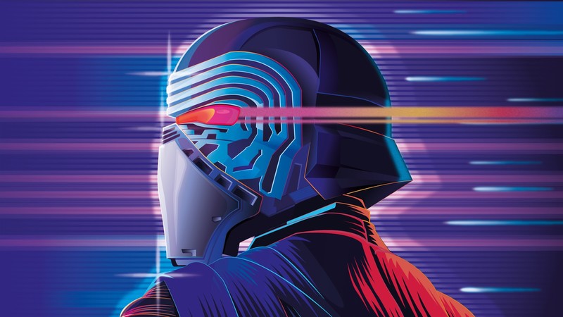 artist, artwork, hd, synthwave, kylo ren