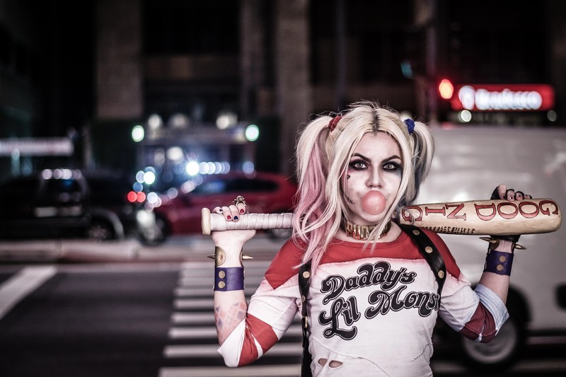 harley quinn, superheroes, cosplay, hd, 4k, 5k