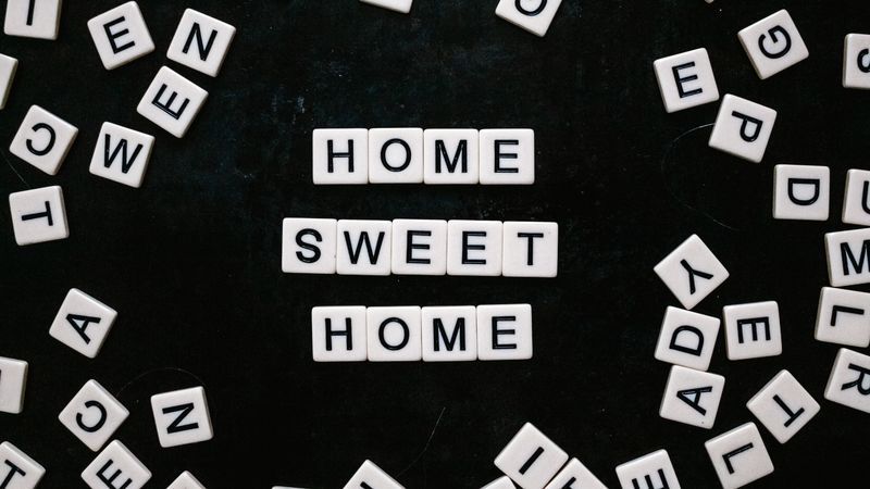 letters, words, phrase, home, 4k