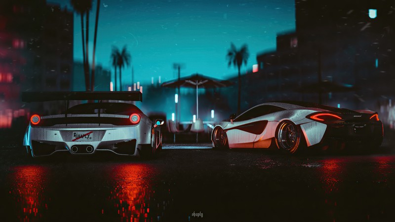 need for speed, ferrari 458, mclaren, games, hd, 4k, artstation