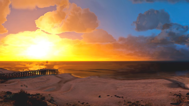 gta 5, games, pc games, xbox games, ps games, 4k, hd, sunset, sunrise