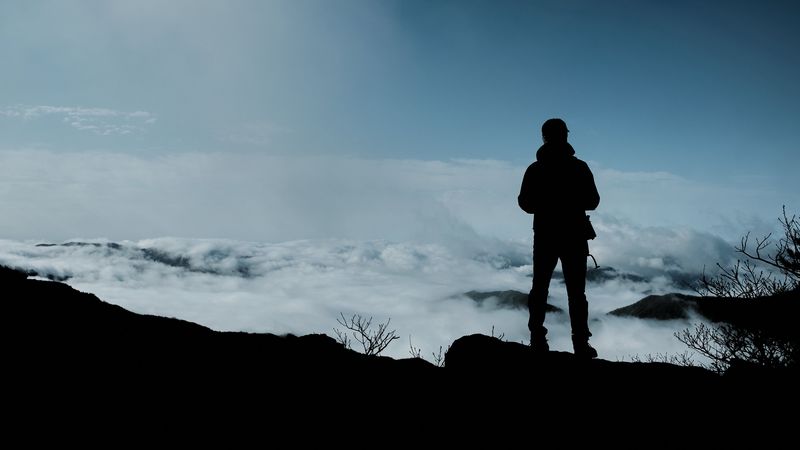 man, loneliness, alone, sad, silhouette, 4k