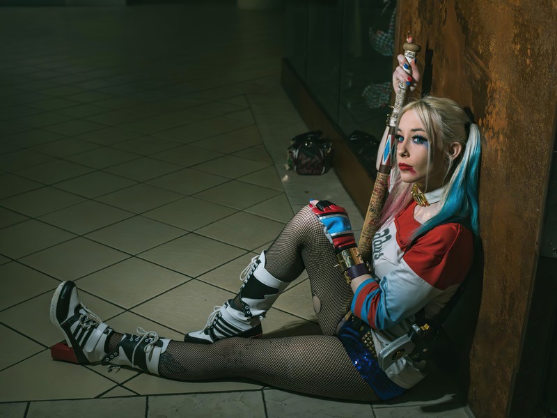 harley quinn, superheroes, cosplay, hd, 4k