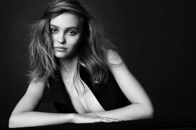 lily rose depp, celebrities, girls, hd, 4k, actress, monochrome