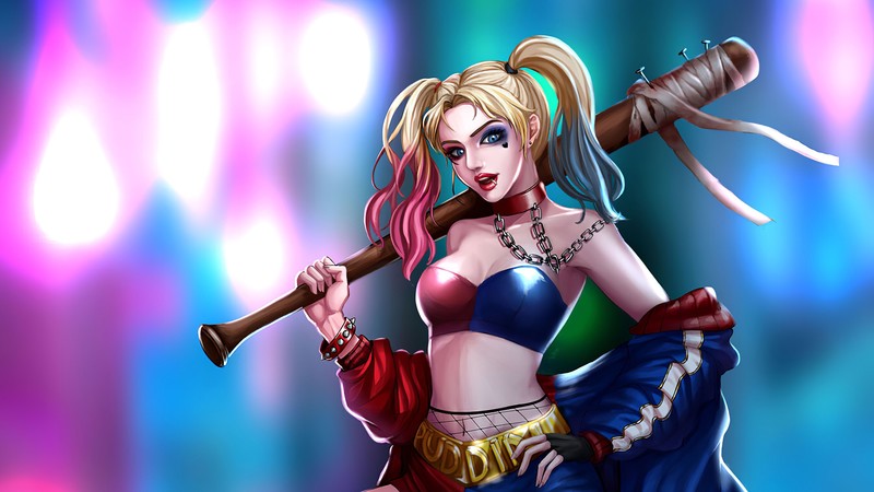 harley quinn, superheroes, artwork, hd, artstation